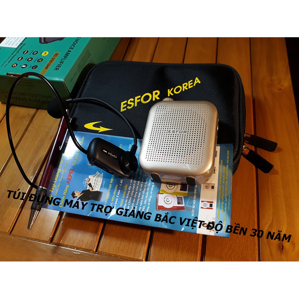 Túi đựng máy trợ giảng Hàn Quốc thương hiệu AEPEL ESFOR Made in Korea, Bảo hành túi 3 năm