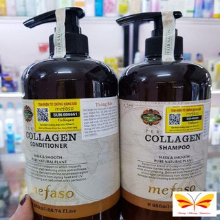 Chính Hãng - Cặp dầu gội + dầu xả Collagen Mefaso