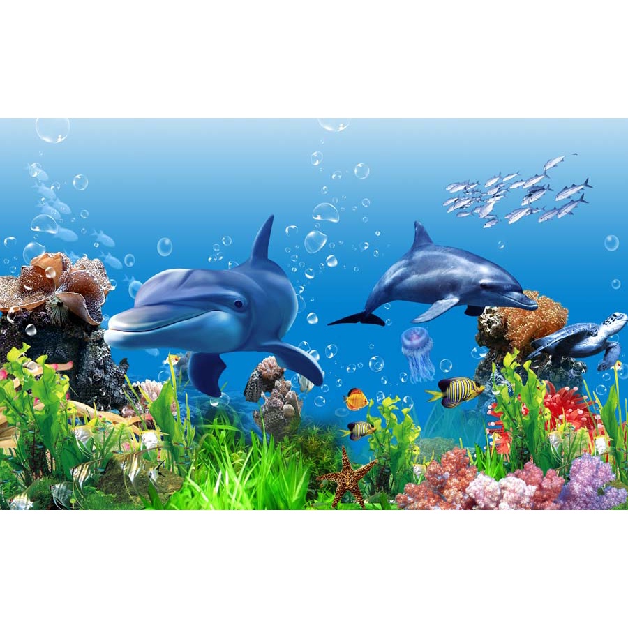 Tranh 3D Dán Tường Đại Dương Có Bảo Hành