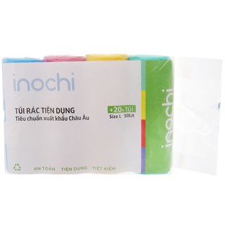 Túi Rác Inochi tiện dụng 50L (nhiều màu)