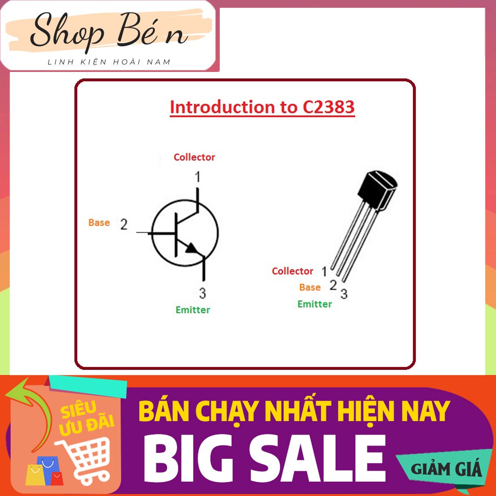 C2383 TO92 TRANS NPN 1A 160V (DIP) (5c) | WebRaoVat - webraovat.net.vn