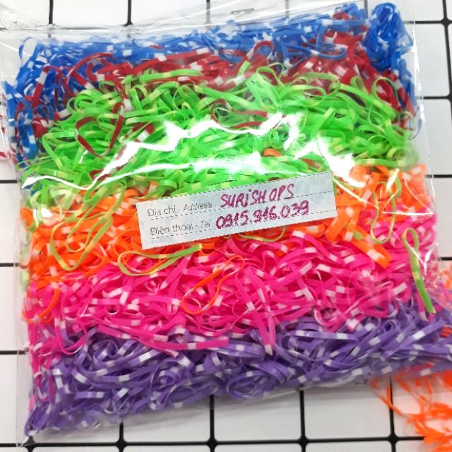 100 gram thun cột tóc nữ bản nhỏ bền dai khó đứt