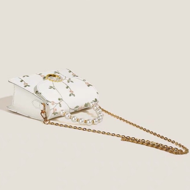 Faya -Túi xách thêu hoa dây châu tiểu thư T1077