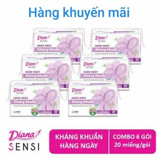Combo 6 gói BVS Diana sensi hàng ngày