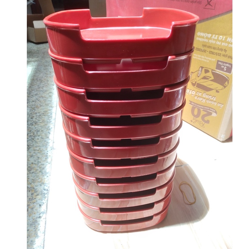 Khay vuông đựng Sushi,đồ ăn lẩu , nướng BBQ nhựa Melamine màu đen ,đỏ