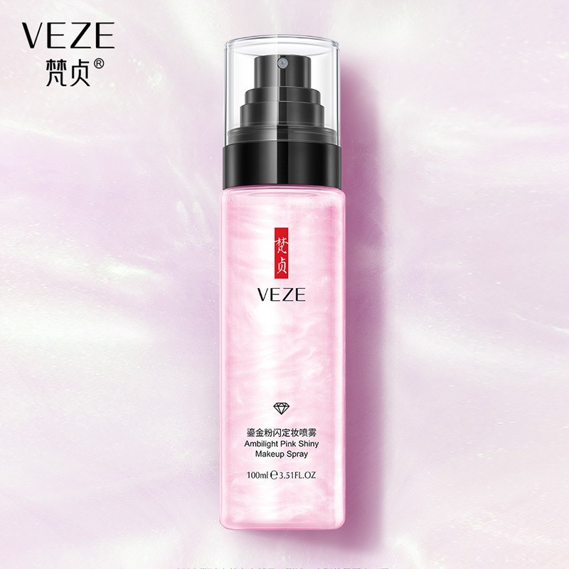 Xịt khoáng nhũ Makeup Venzen hộp hồng | BigBuy360 - bigbuy360.vn