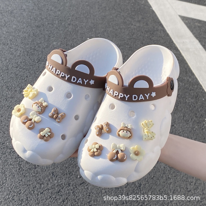 Dép Bít Mũi Chống Trượt Thời Trang Mùa Hè Dễ Thương Cho Nữ