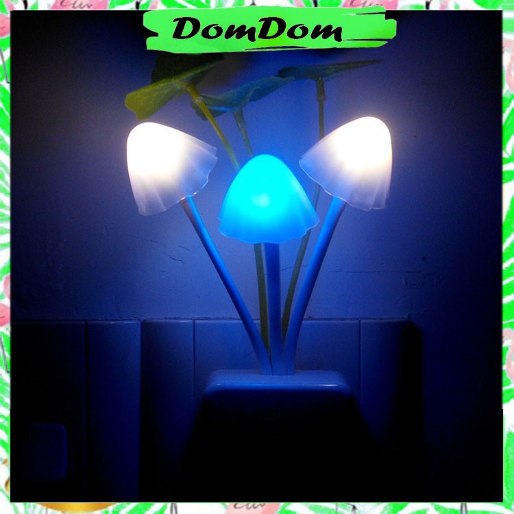 Đèn ngủ hình nấm dễ thương cảm biến ánh sáng tự động chuyển màu  - Domdom Store