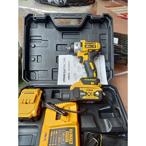 Máy siết bulong DEWALT 20V dùng pin, máy vặn ốc thiết kế đa năng lõi đồng không chổi than chuyên bắt vít, vặn ốc, khoan