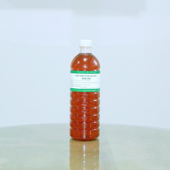 Mật ong hoa cà phê bảo lộc BigFarm nguyên chất hàng chuẩn loạt 1 lít - 1,3 kg