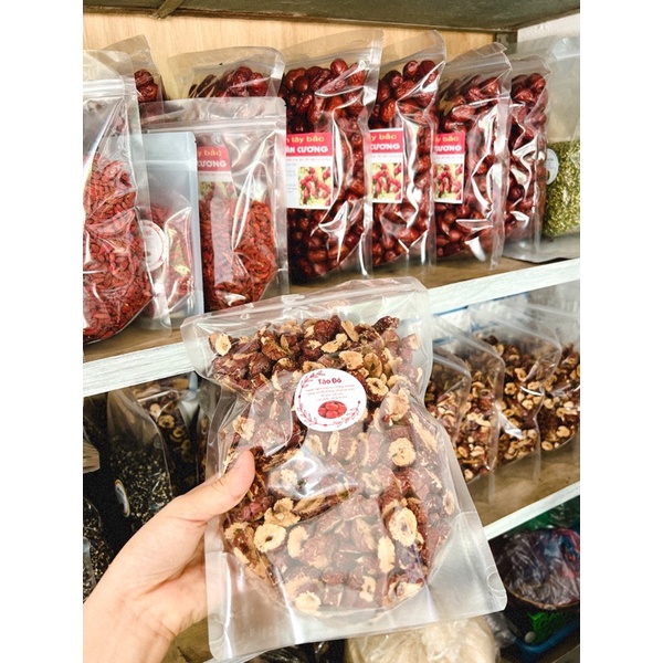 500G Táo đỏ thái lát sấy khô DÙNG TRONG TRÀ THẢO MỘC, LÀM GÀ TẦN, NẤU LẨU