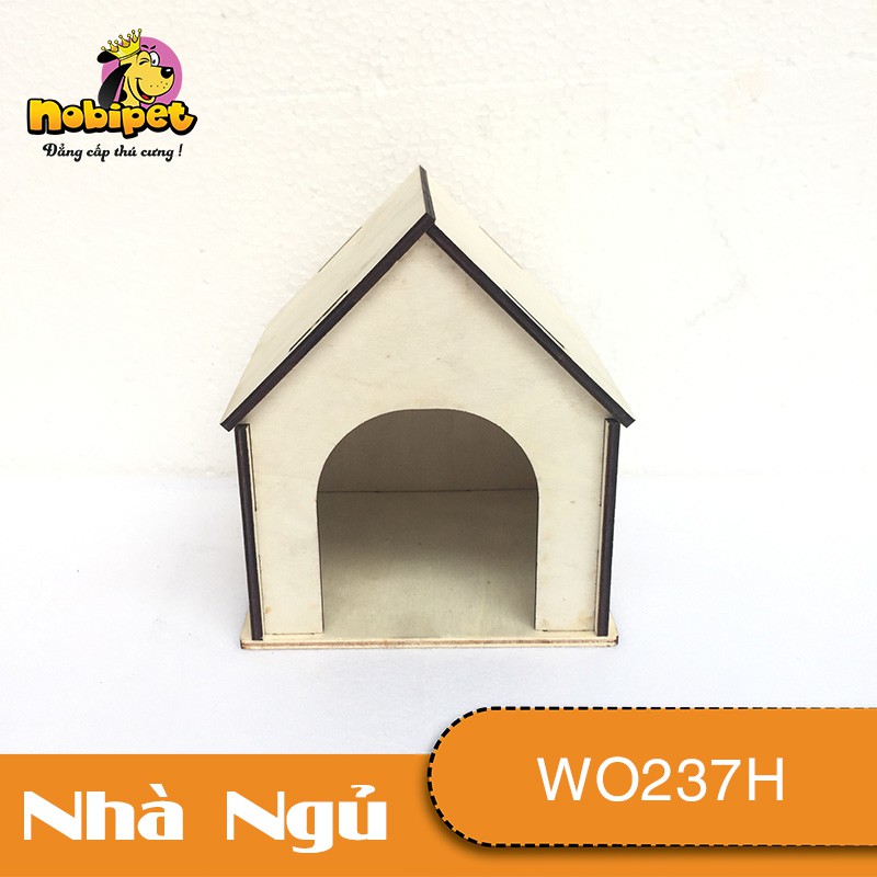 Nhà ngủ gỗ lắp ráp HappyHome Nhà ngủ Gỗ Cho Nhím Kiểng WO237H