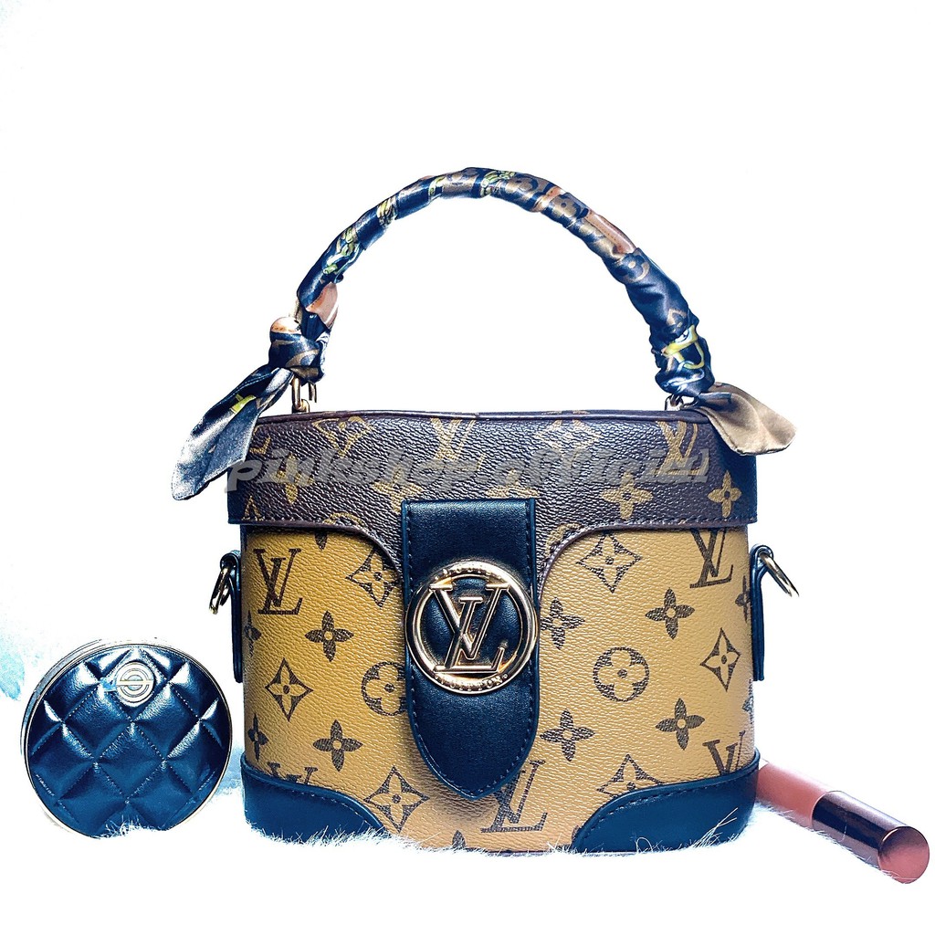 Túi xách nữ cao cấp hàng chuẩn super , Túi đeo chéo nữ hộp tròn kèm dây da full box Pink Shop TSPS25 | BigBuy360 - bigbuy360.vn