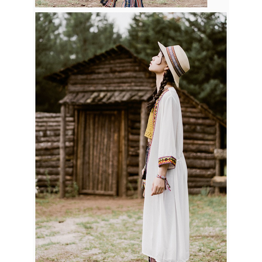 ÁO CADIGAN DÁNG DÀI HỌA TIẾT