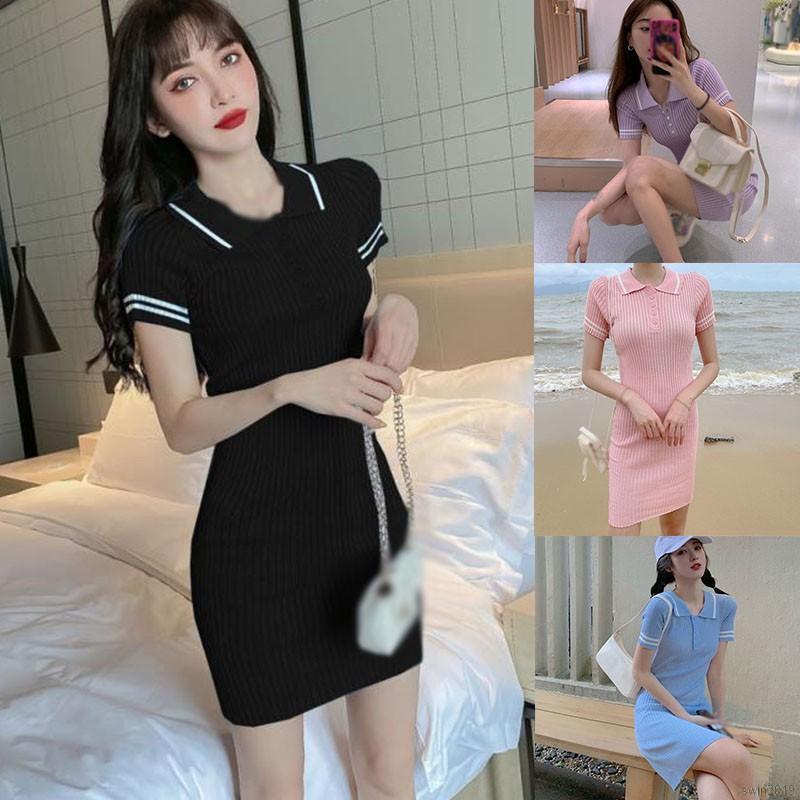 Đầm Dệt Kim Lưng Cao Thời Trang Xinh Xắn Cá Tính Cho Nữ