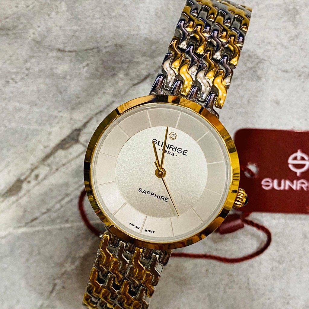 Đồng hồ Sunrise nữ chính hãng Nhật Bản L9918SA.SG.T - kính saphire chống trầy - bảo