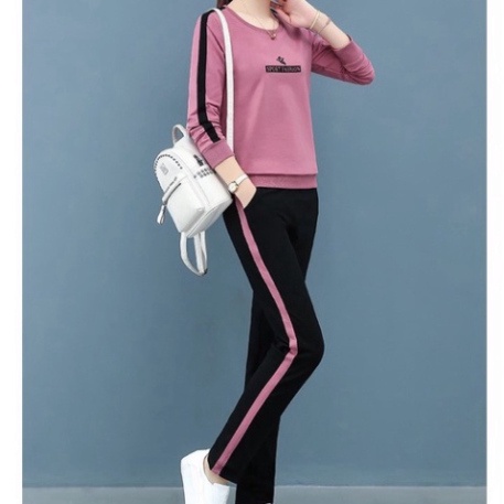 Bộ đồ thu đông nữ mặc nhà dài tay - Bộ thể thao cao cấp chất xneo KEMBOUTIFULL - K82
