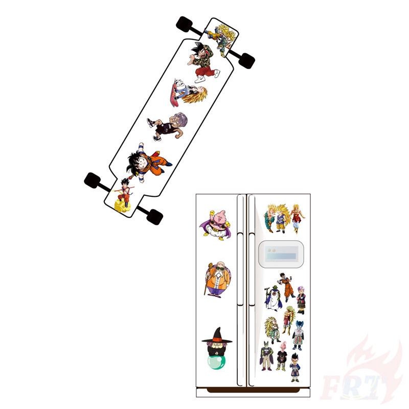 100 Miếng dán hoạt hình 7 viên ngọc rồng dùng dán hành lý ván trượt