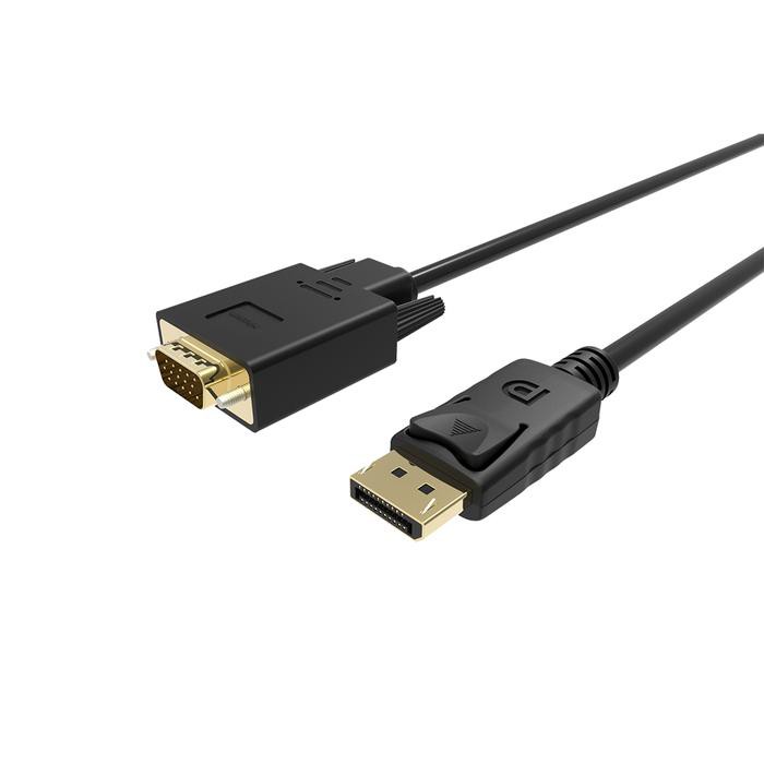 Cáp Displayport -> VGA (K) 1.8m Unitek Y5118F, Cap chuyển thẳng từ Displayport sang VGA dài 1.8m Unitek Y5118F