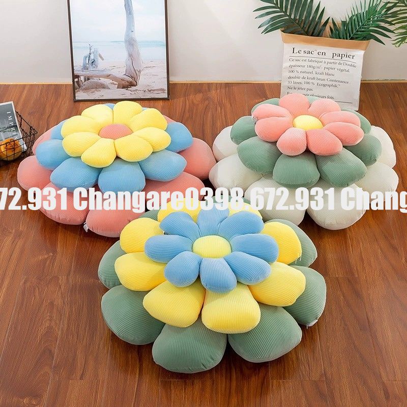 Gối đệm hình bông hoa mềm mại xinh xắn đủ kích thước 40cm-60cm-80cm