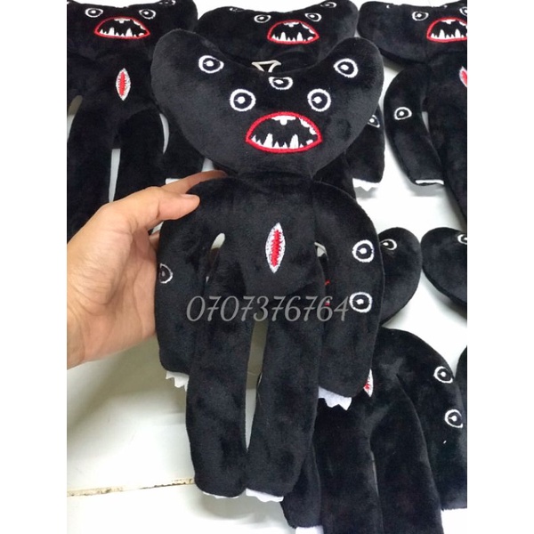Thú Bông HUGGY WUGGY Đen - Game Poppy Play Time - Cao Cấp