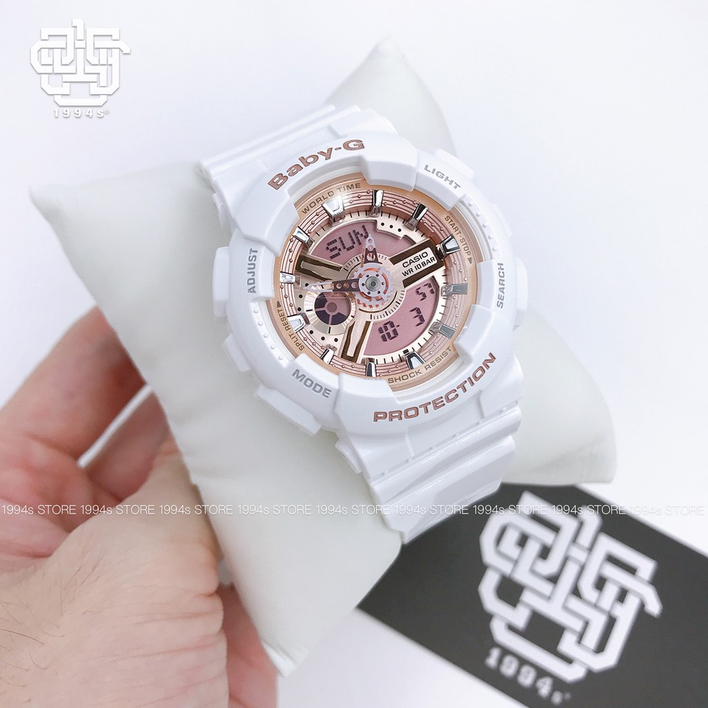 Đồng hồ nữ Casio Baby-G BA-110 / BA-110-7A1 chống va đập, chống nước 200m, size 43mm, hàng chính hãng