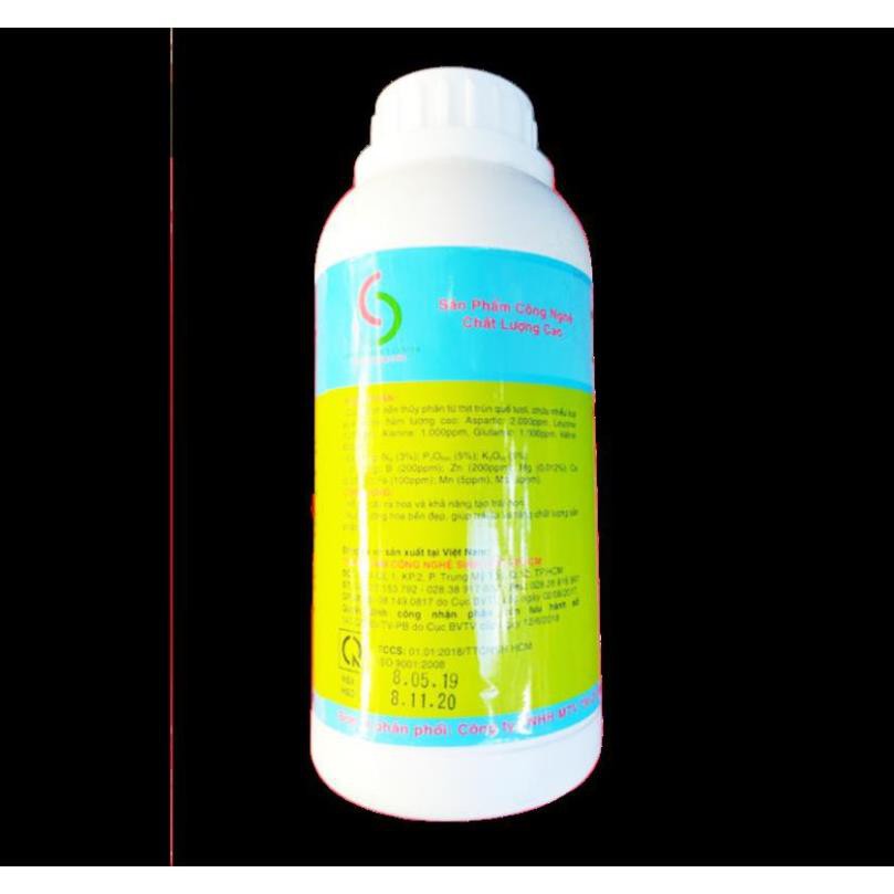 {cặp 2 chai x500ml} Phân Trùn Quế kích thích cây nảy mầm, tốt lá, tạo mầm hoa, hoa nhiều