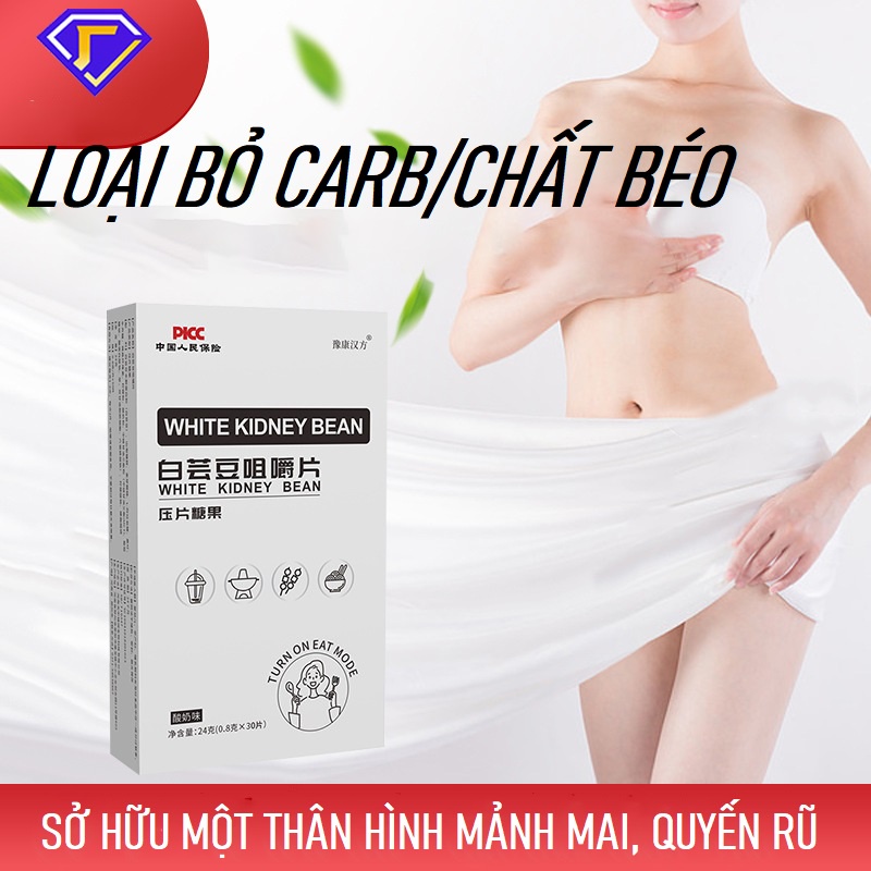 Viên Uống Hỗ Trợ Giảm Cân Nhanh White Kidney Bean, Lấy Lại Vóc Dáng Mảnh Mai Quyến Rũ