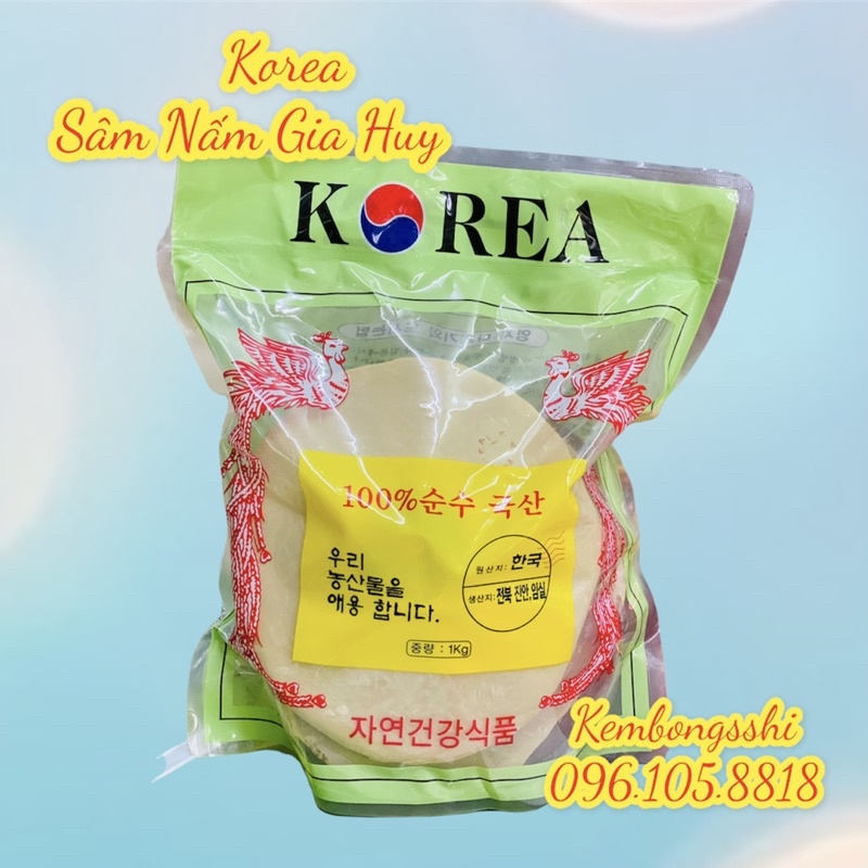 Nấm Linh Chi Vàng Túi Xanh Hàn Quốc, túi 1kg