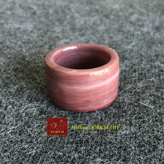 Nhẫn Càn Long Đá Mable Tự Nhiên Yên Bái Nâu Sáng Đeo Ngón Cái, Ngón Trỏ