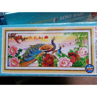Tranh đính đá phú quý bình an DF314