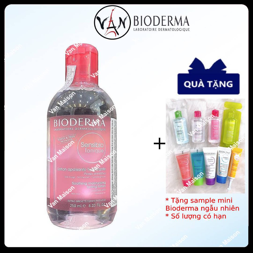 Nước hoa hồng Bioderma sensibio tonique dành cho da nhạy cảm 250ml