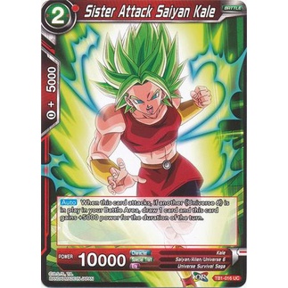 Thẻ bài Dragonball - TCG - Sister Attack Saiyan Kale / TB1-016'