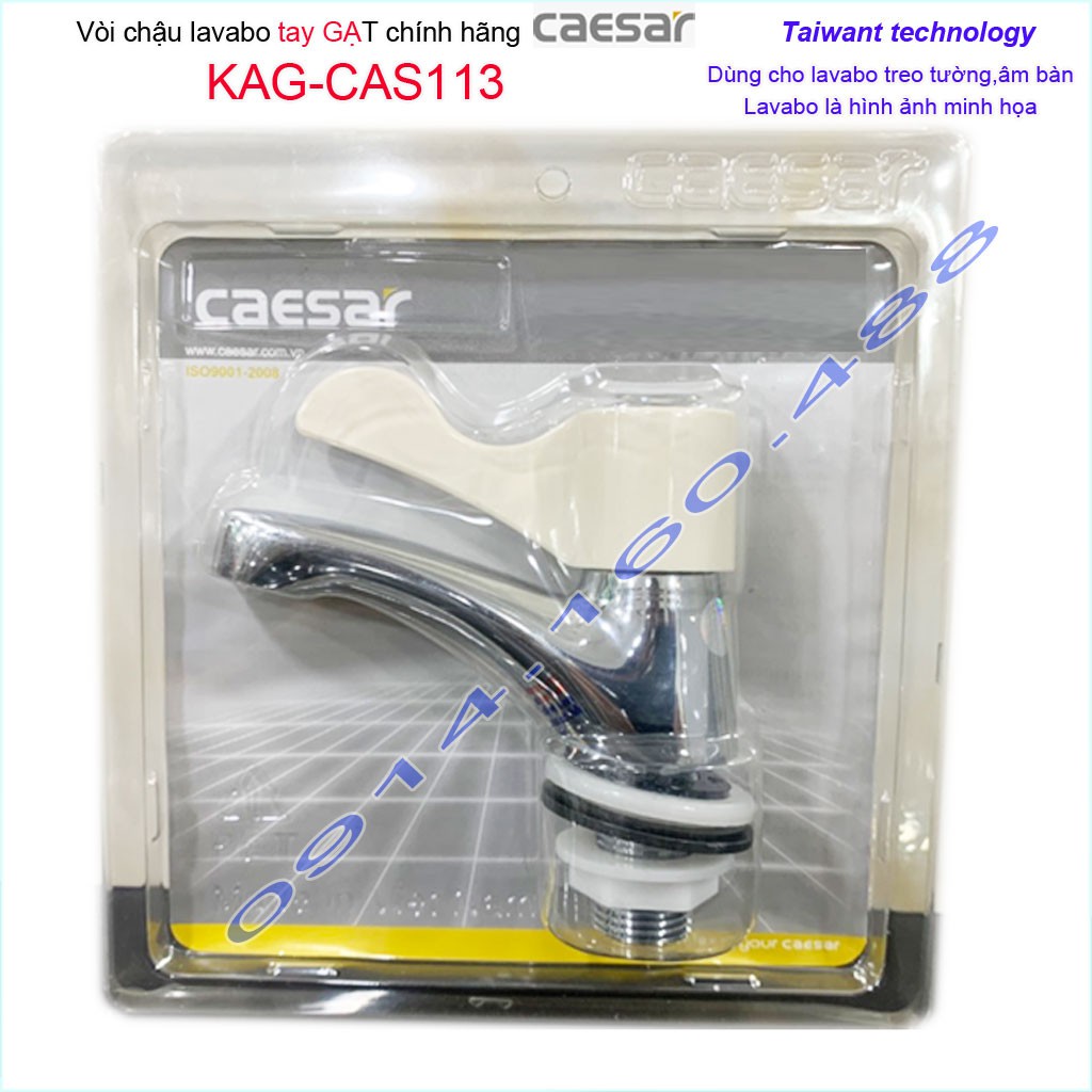 Vòi lạnh lavabo Caesar KAG-CAS113, vòi lavabo lạnh rửa mặt cao cấp nước mạnh sử dụng tốt