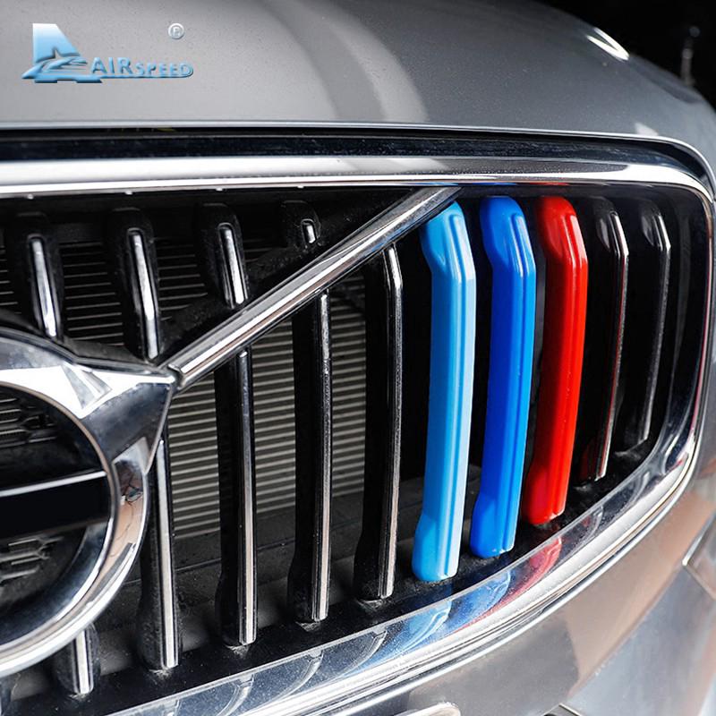 Kẹp Trang Trí Lưới Tản Nhiệt Phía Trước Cho Xe Hơi Volvo XC60 S90 2018-2022