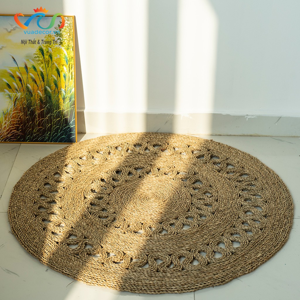Thảm Cói Lượn Sóng Nhiều Kích Thước VUADECOR