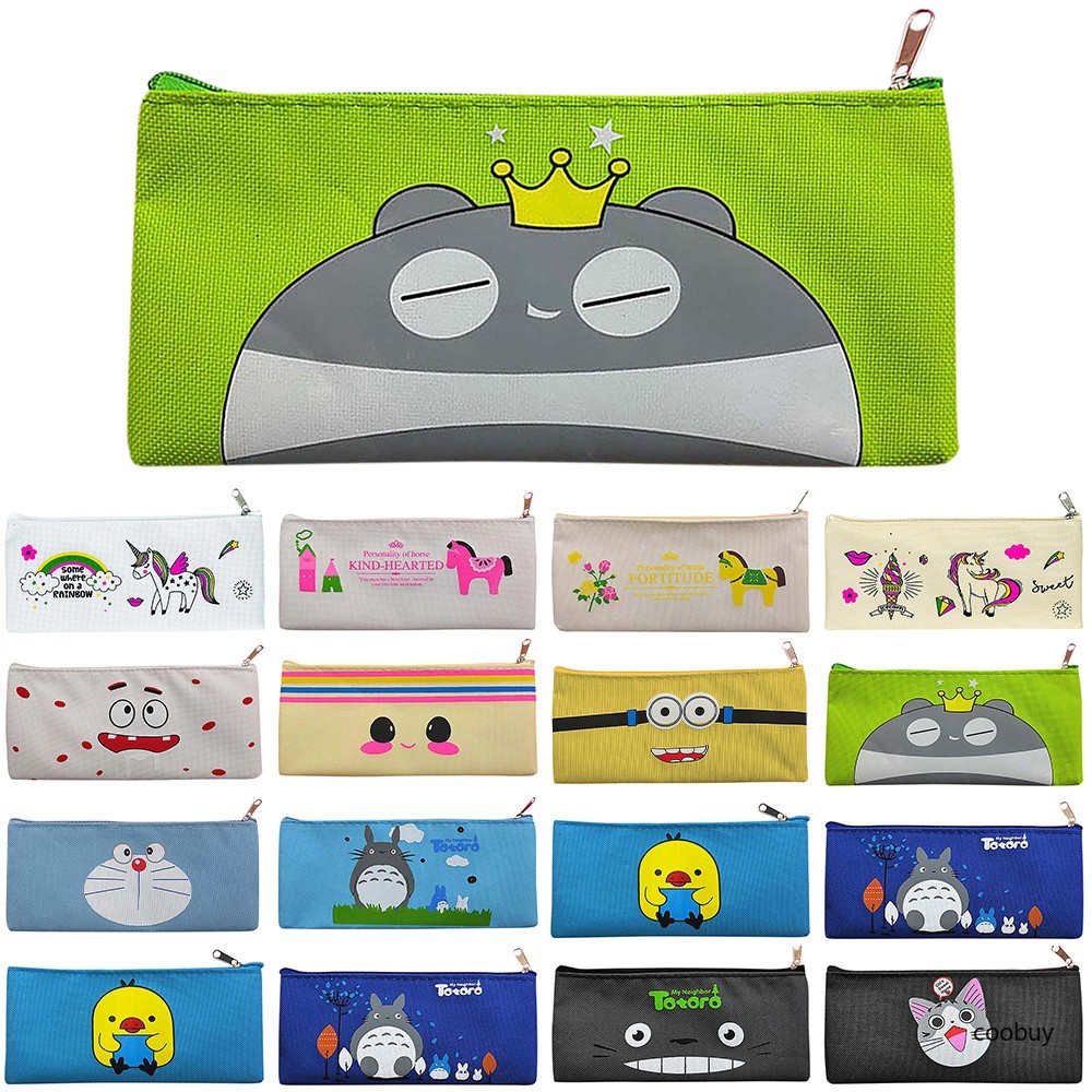 Túi Đựng Bút Chì Họa Tiết Hoạt Hình Dễ Thương Cho Bé