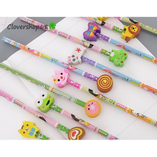 Bút Chì Gỗ 2B Có Tẩy Hoạt Hình