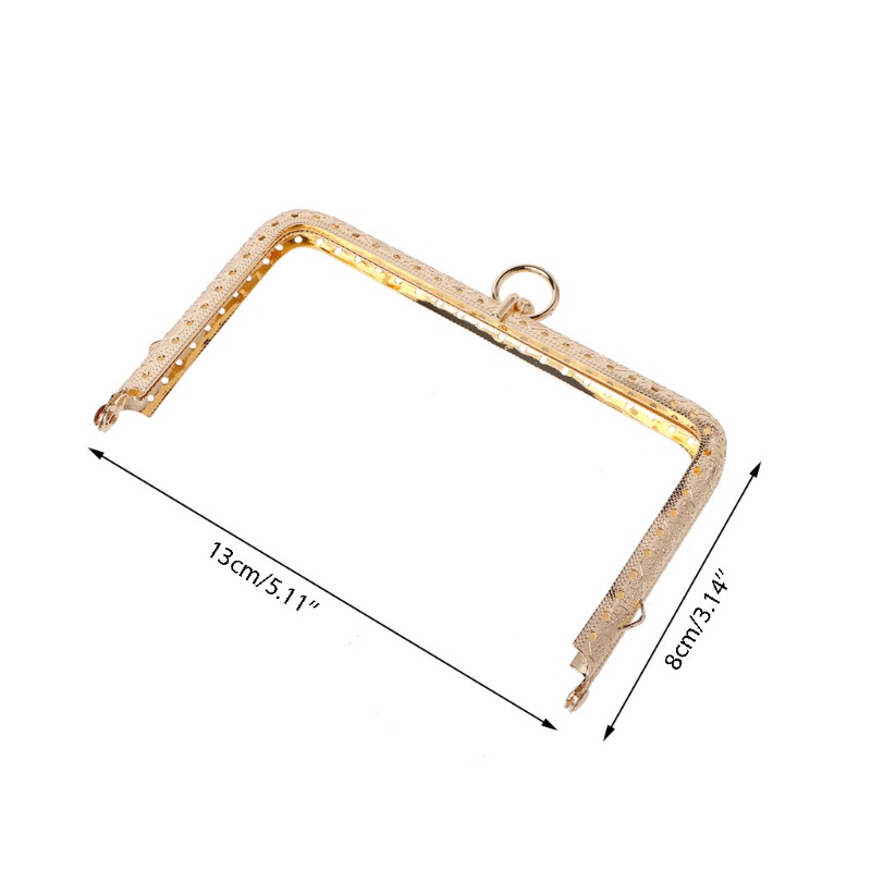 1 Khung Khóa Kim Loại 13.8cm Cho Túi Xách / Ví Cầm Tay DIY