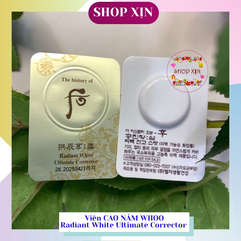 Cao nám Whoo Radiant White Ultimate Corrector