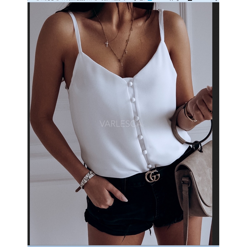 Áo Hai Dây Không Tay Thời Trang Cho Nữ Wbb-2019