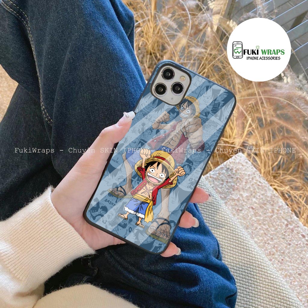 Ốp Lưng Kính Cường Lực / Case OnePiece Chống Vỡ Dành Cho 13ProMax 12ProMax 11ProMax X XSMAX Fukishop