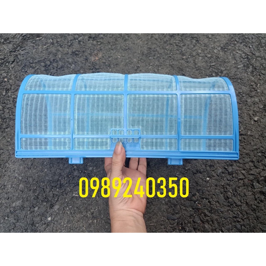 Bộ 2 Tấm Lưới lọc điều hòa máy lạnh Panasonic màu xanh kích cỡ 30,5 x 32 cm mới chính hãng