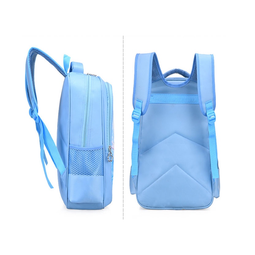 Balo chống gù in hoạt hình 3D Elsa siêu nhân cho học sinh cấp 1 thích hợp cho cả bé trai lẫn gái 42x32x22cm