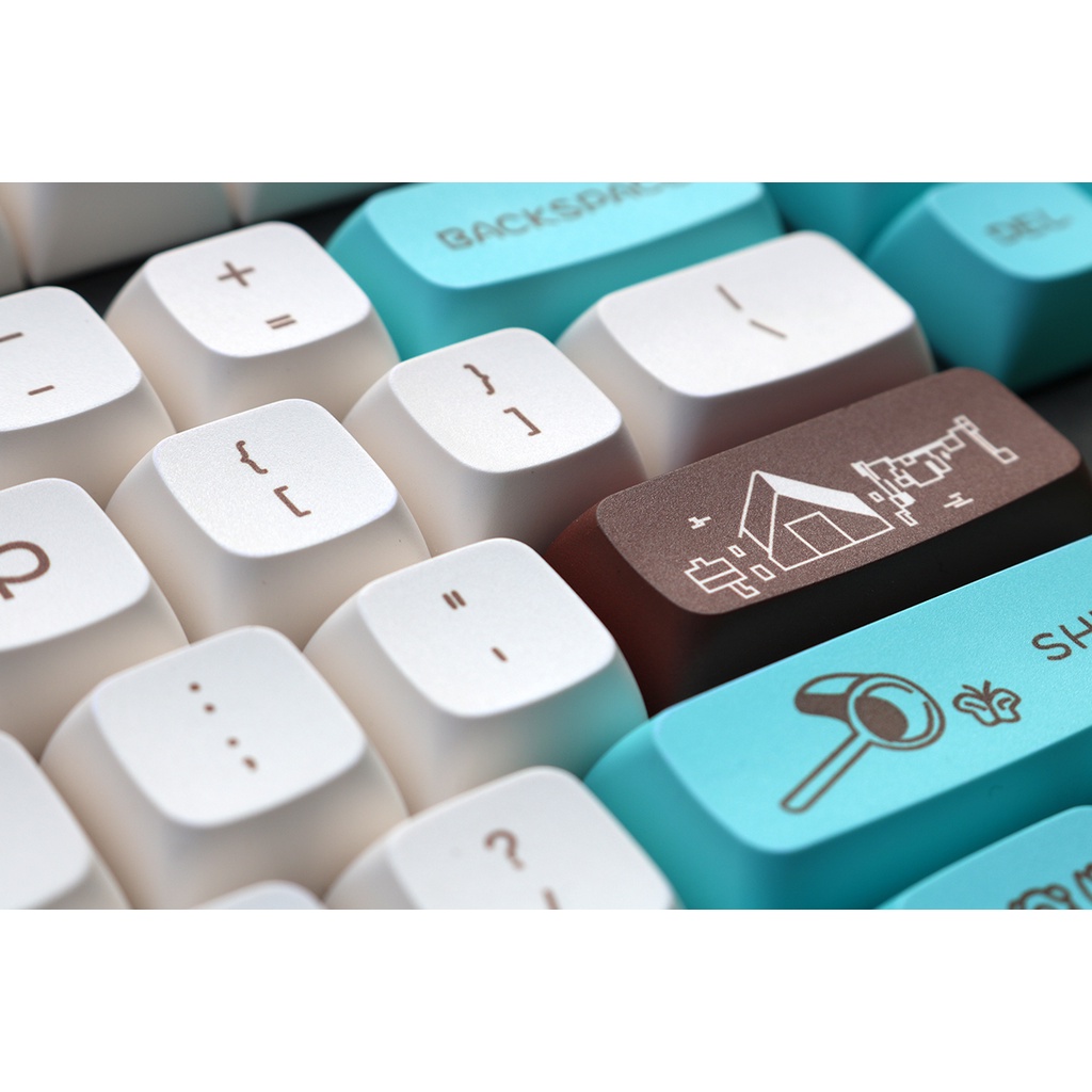 Các keycaps Animal Crossing, keycap PBT XDA 141 phím thăng hoa cho bàn phím cơ Cherry MX / bàn phím cơ chơi game