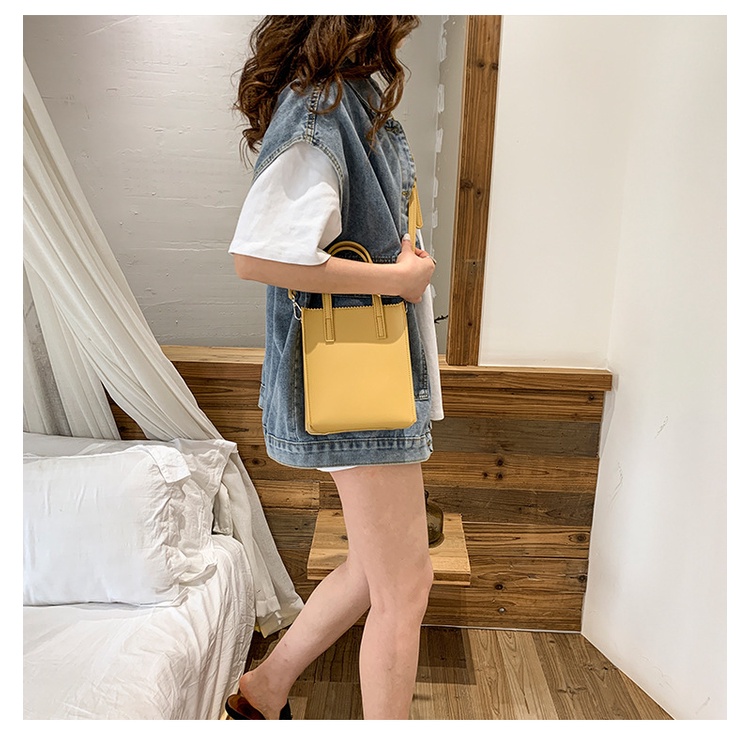 Túi Xách Đeo Chéo Một Bên Vai Dạng Dọc Màu Macaron Phong Cách Hàn Quốc Mới 2022 Cho Nữ