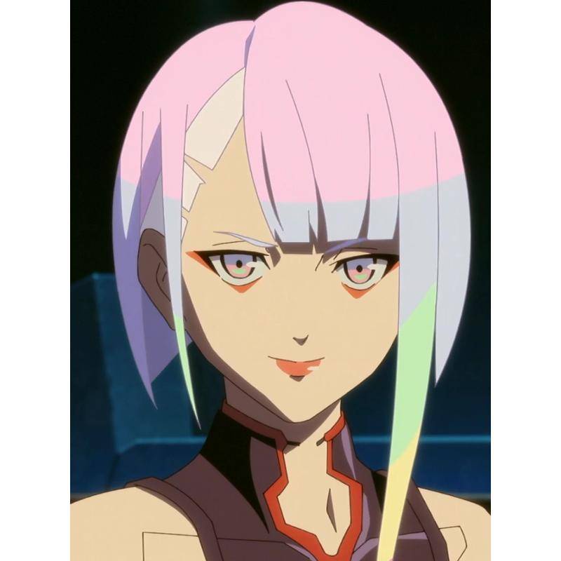 [Wetrose] Hàng Sẵn Sàng! Tóc Giả Hóa Trang Nhân Vật Heroine Lucy Trong Cyberpunk