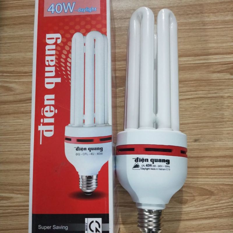 Bóng đèn Compact Điện Quang 40W- ánh sáng trắng siêu tiết kiệm điện.