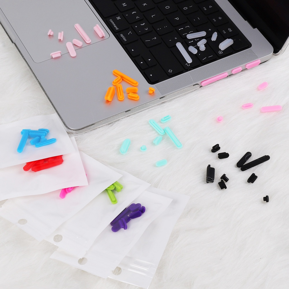 soft silicone dust plugs Apple MacBook Air13.3 A2179 A1932 A1466 A1369 M1 A2337 PRO13.3 A1706 A1708 A1989 A2159 A1278 A2251/2289 M1 A2338 Retina13.3/15.4 A1425/1502 A1398 14.2PRO A2442 2021 pro16.2 A2485 A2141 PRO15.4 A1286/A1707/1990