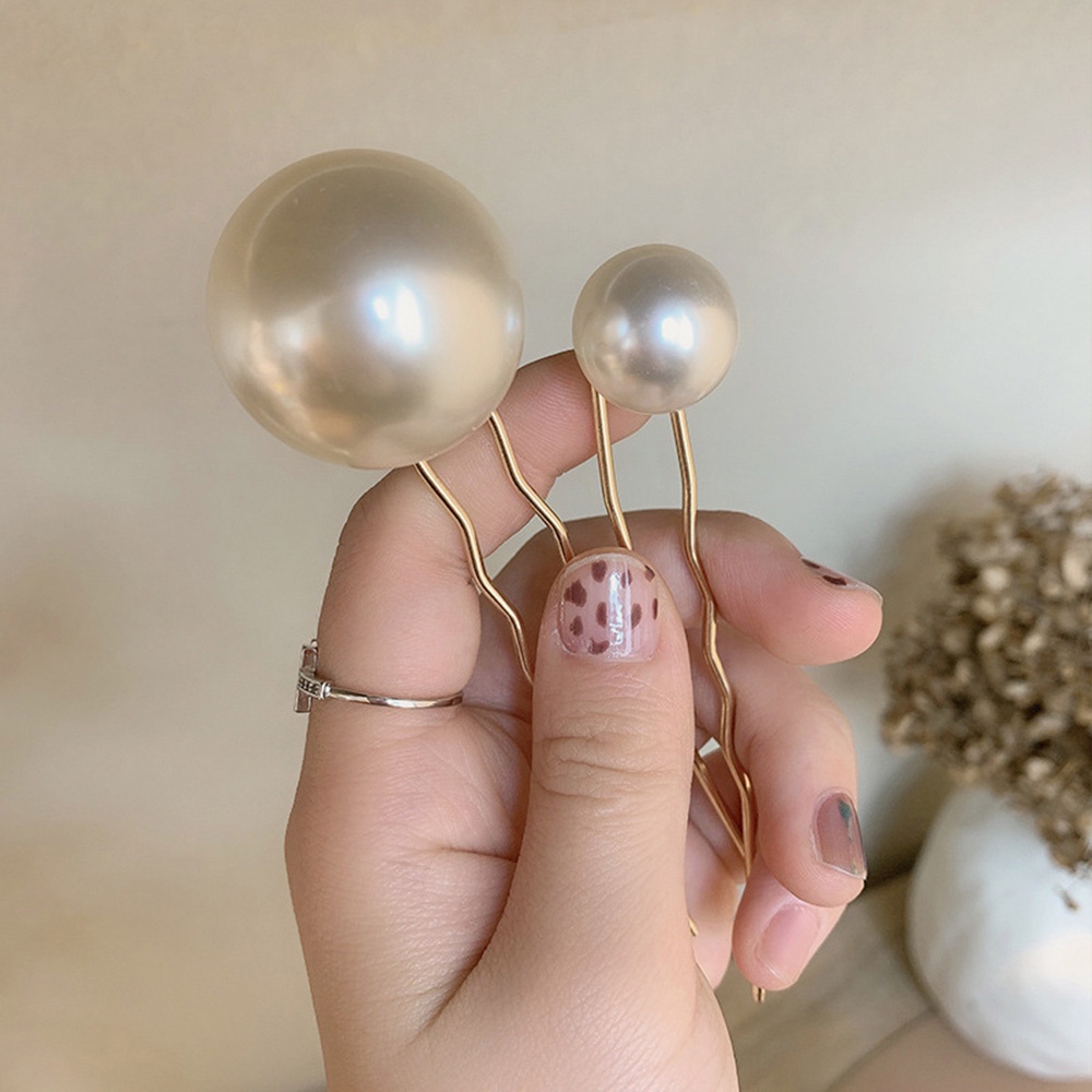 Kẹp Chữ U Đính Ngọc Trai Tạo Kiểu Tóc Thời Trang